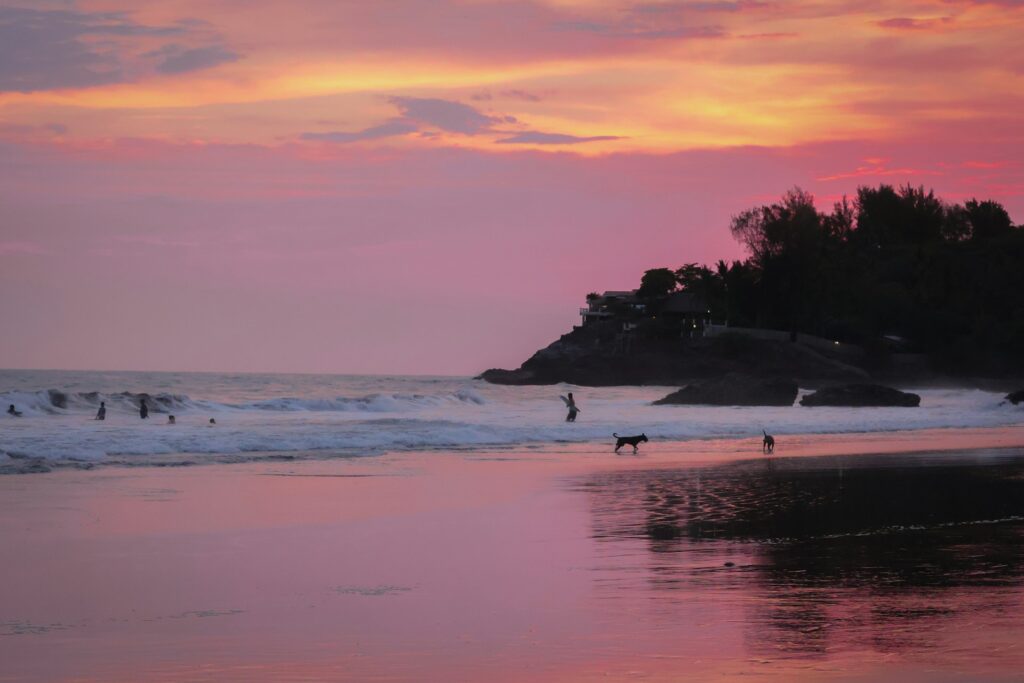 Sunset at El Zonte Beach