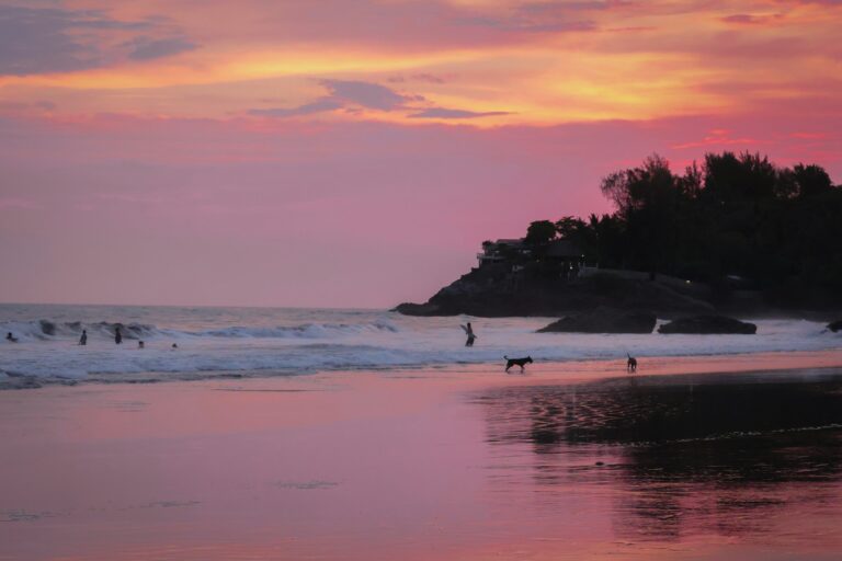 Sunset at El Zonte Beach