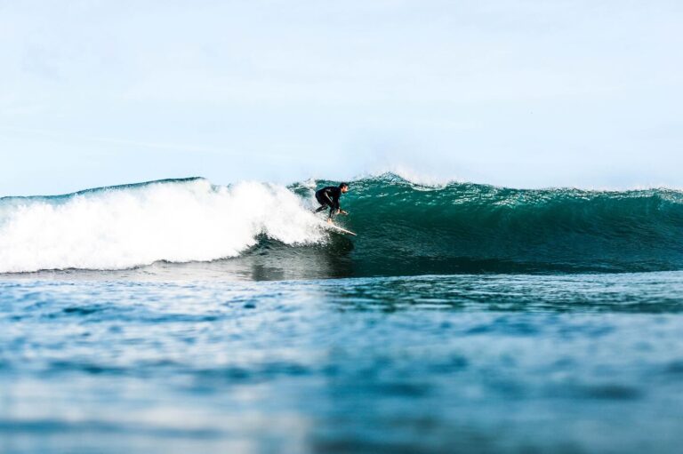 Some beautiful blue waters around Asilah, Morocco. Photo provided by Antik Surf Club.