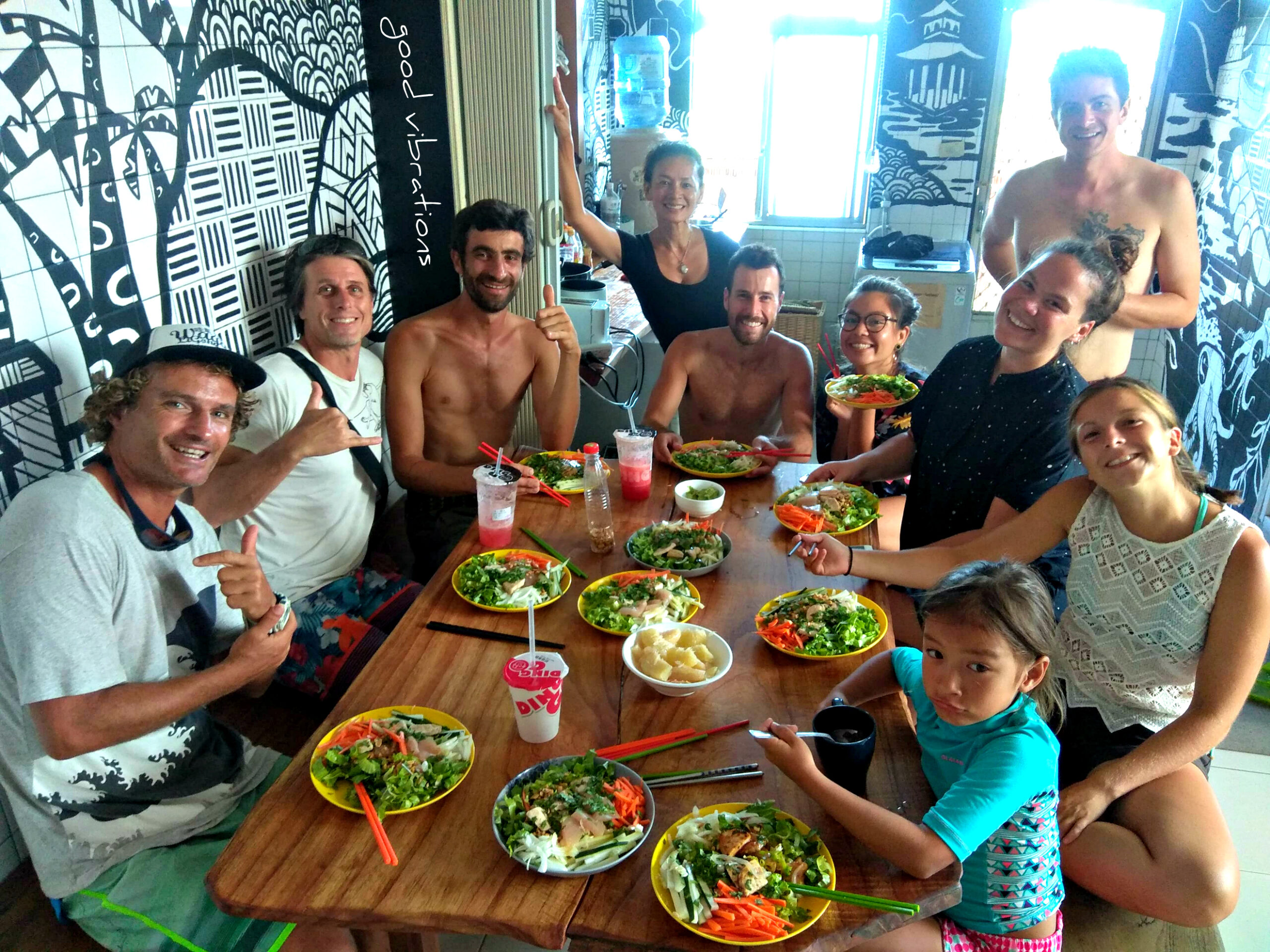 A fantastic little party happening inside the WaGaLiGong Hostel. 
