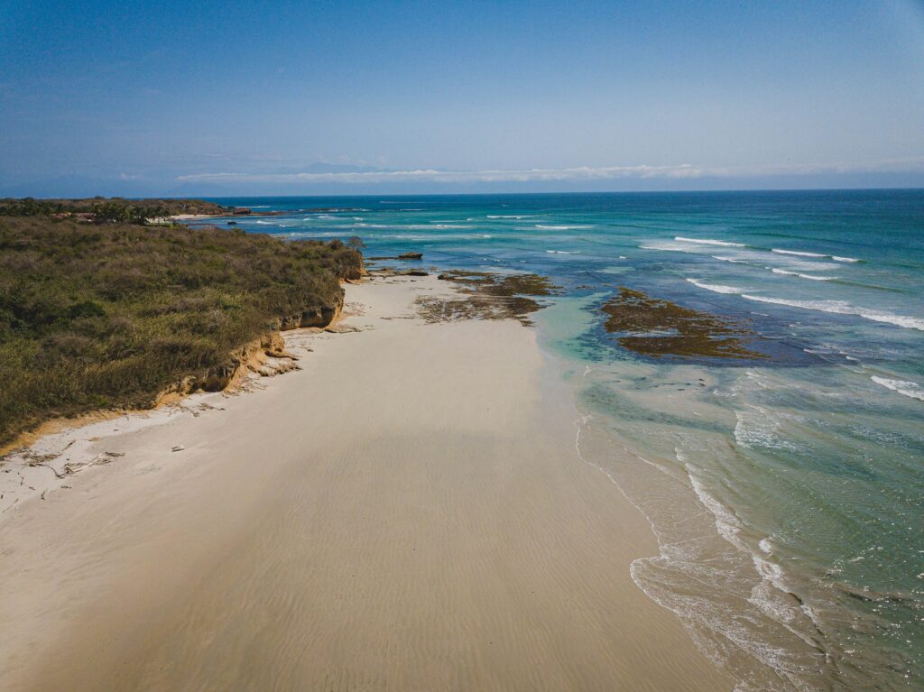 A gorgeous shot at Punta Mita with the beach and waves looking prestine.