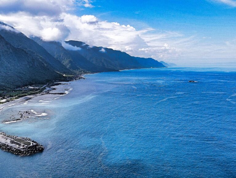 View of the coastline of Taiwan