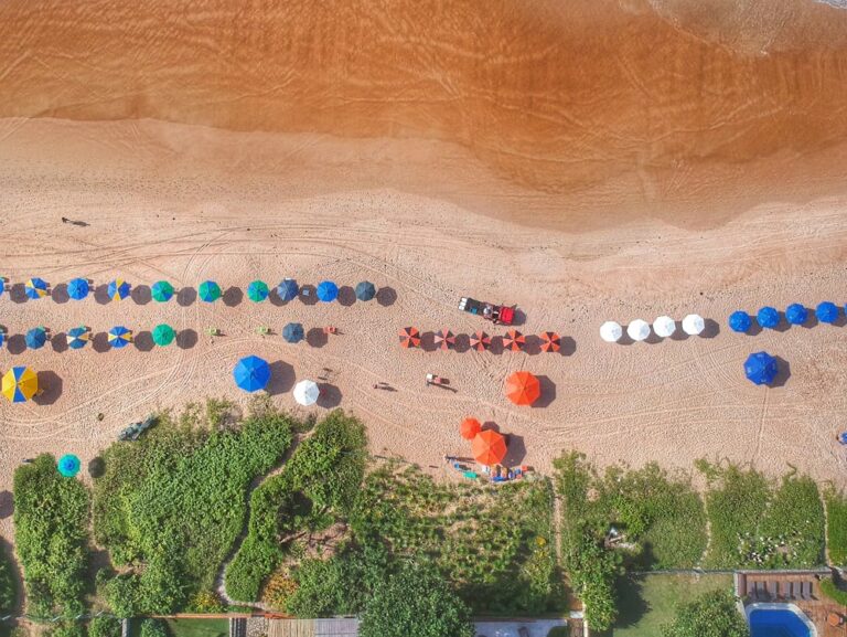 View of Geriba beach from above