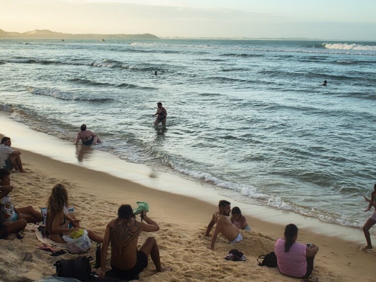 The beach of Pipa Brazil