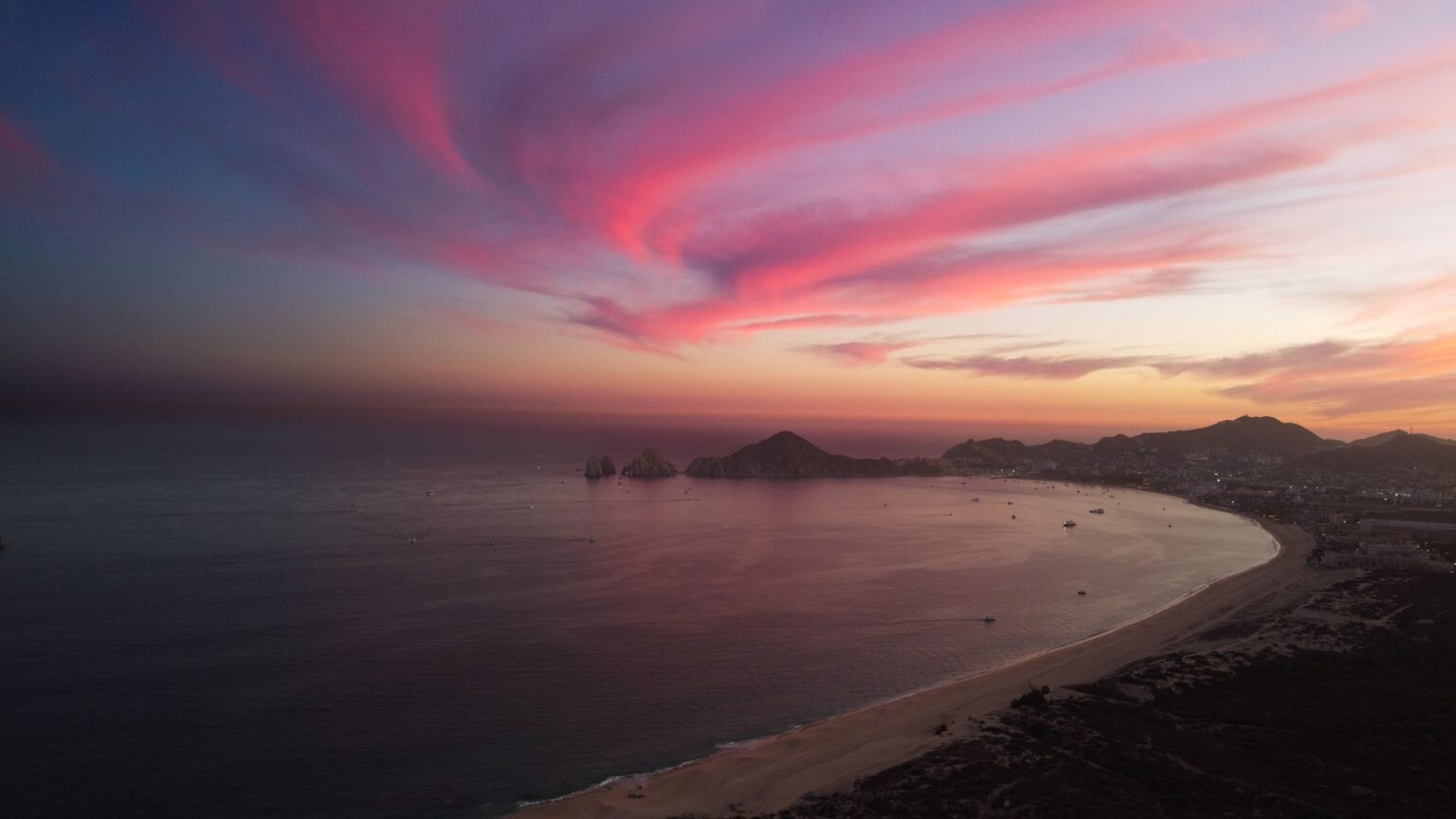 A beautiful sunset in Cabo San Lucas, approximately 30–45 minutes from Costa Azul along the Los Cabos Tourist Corridor.