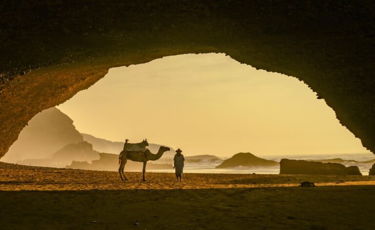Just north of Ifni Sidi lays Legzira Beach, with its famous stone arches.