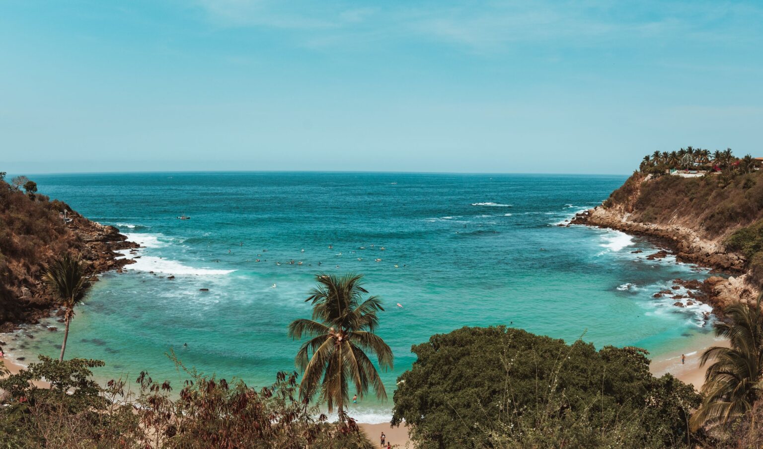 Enjoying the views from Playa Carrizalillo.
