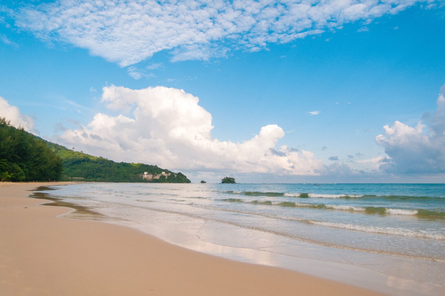 One of the many beaches hidden along the Phuket western coastline.