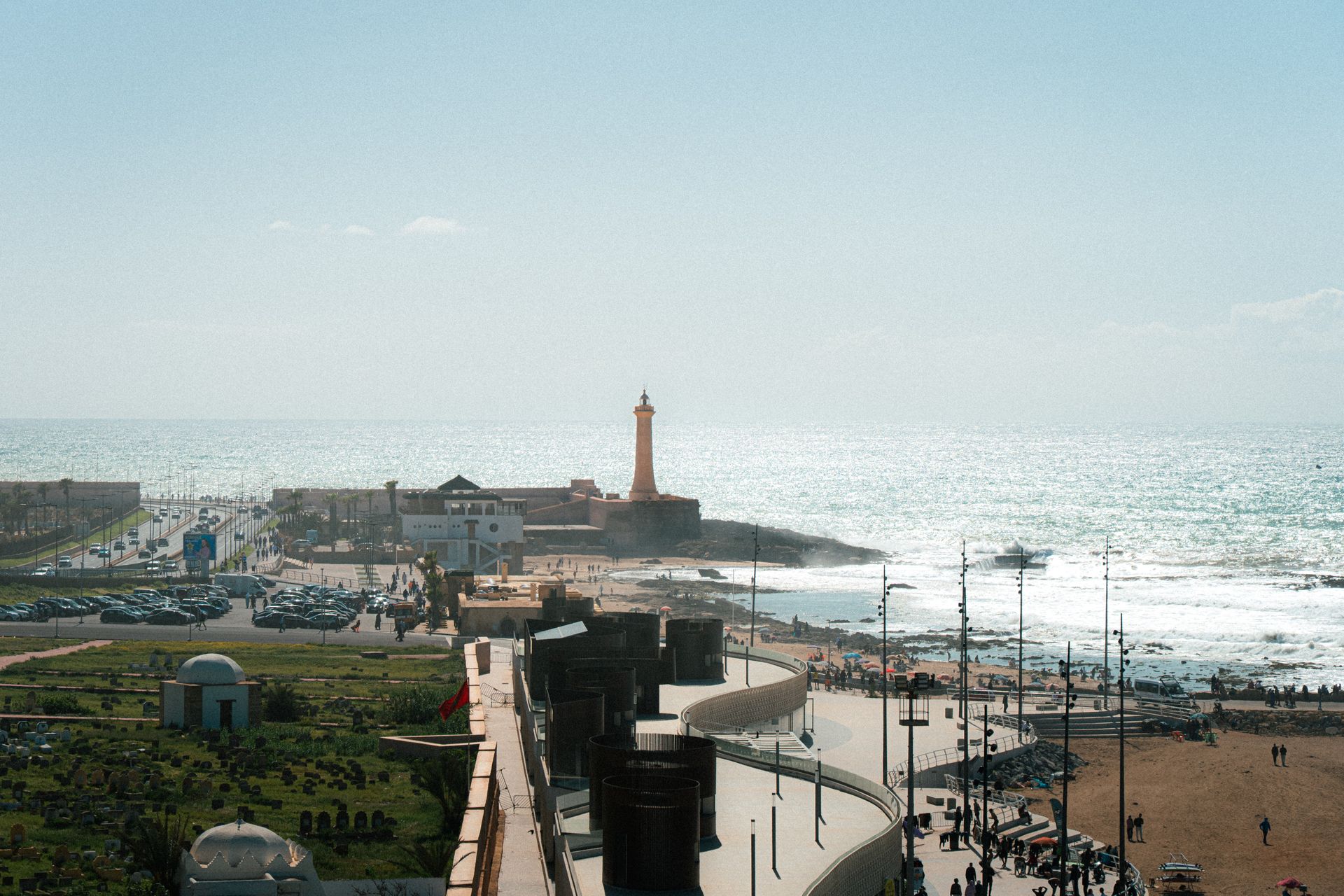 Some of the coastline around Casablanca and what it offers for the eyes to see.
