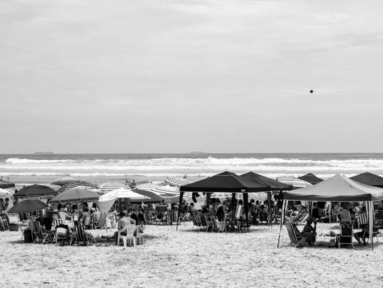 Surfing in Praia Grande, Brazil