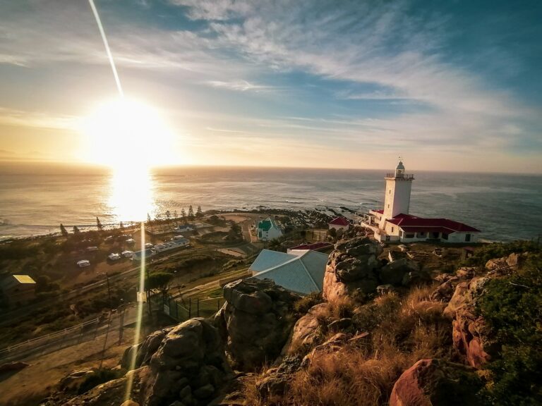 Mossel Bay with its shinning lighthouse in all its glory.