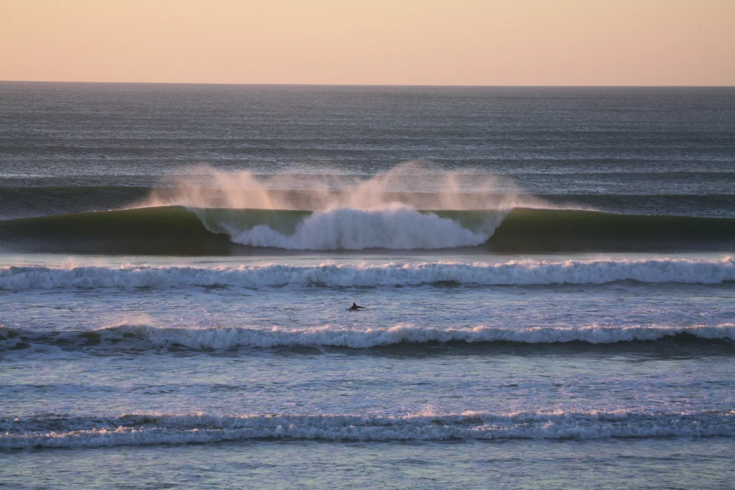 Some of the mysto waves that happen along the beach breaks of france...Photo provided by Saint Girons Surf House.