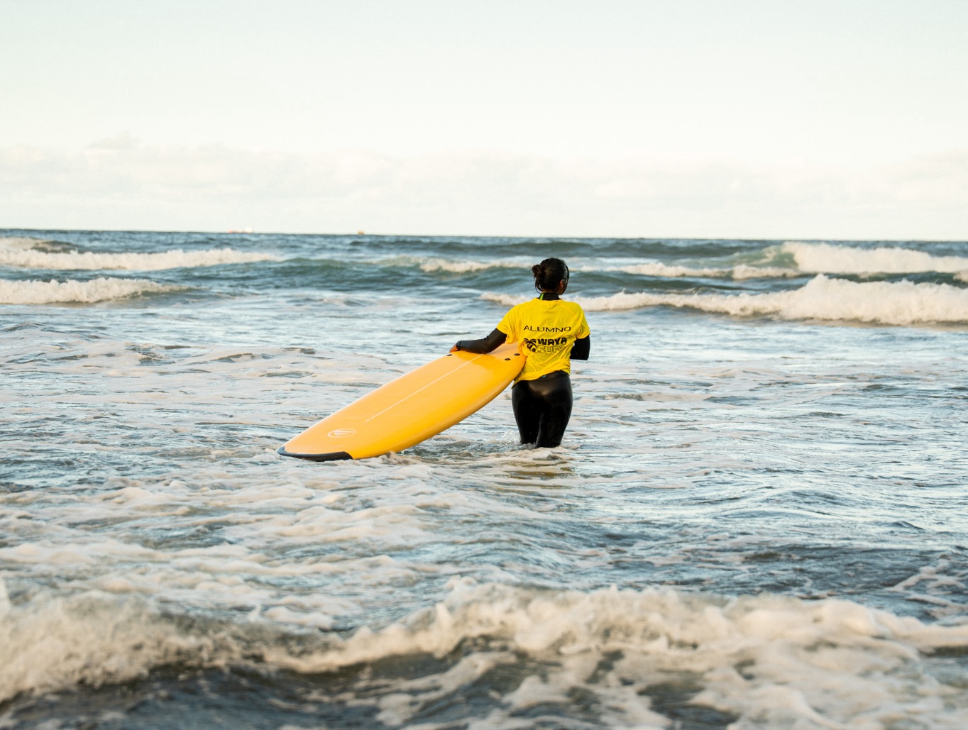 Someone walking out to the beautiful Playa del Hombre ocean..into the deep abyss. Photo provided by Waya Surf.