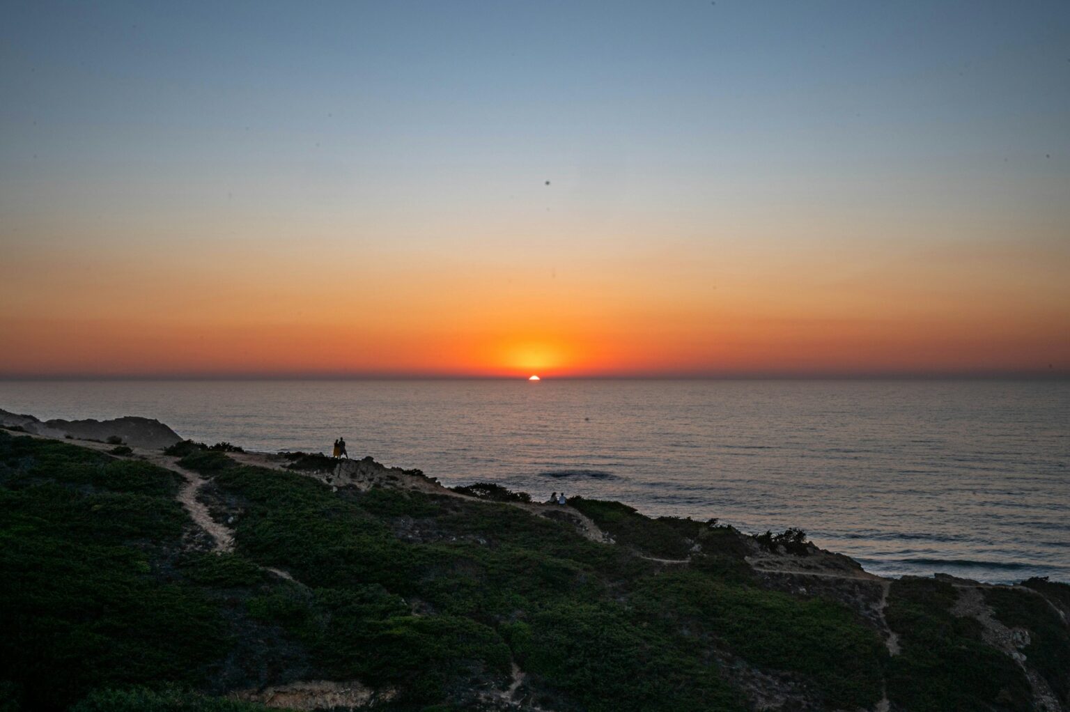 A beautiful sunset over the coastline of Odeceixe.