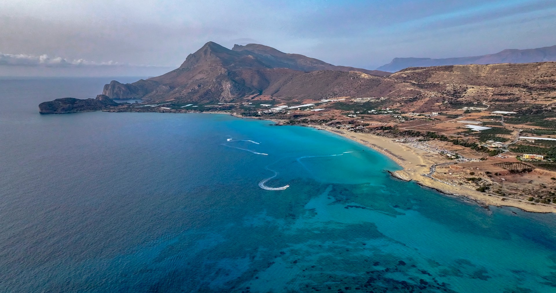 Although a flat day, Falasarna, Crete does not disappoint.