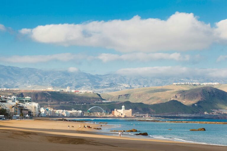 A beautiful scenic shot of some of the beach scenery around Playa Del Hombre, and the greater Las Palmas province.