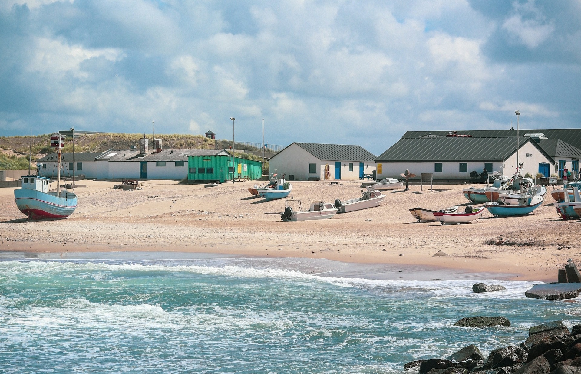 Some of the lovely fishing houses near Vorupør.
