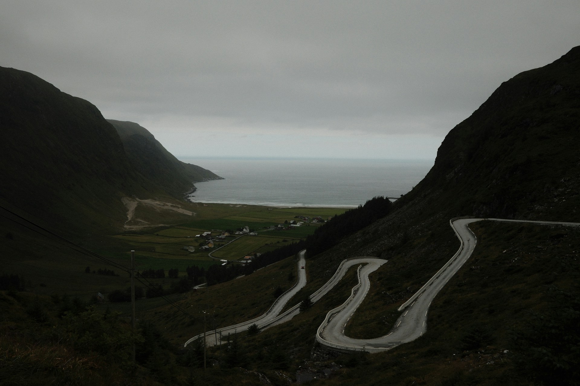 A gloomy day in Hoddevik.