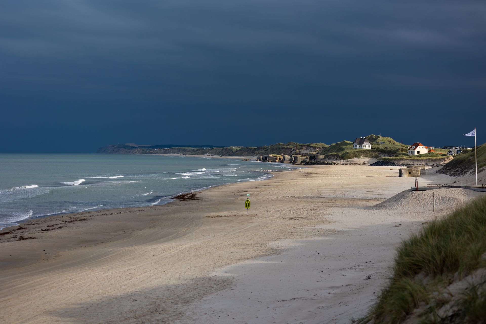 A scenic part of the Danish coastline somewhere near Klitmøller.