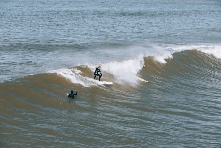Some surfers catching away on Hellesto.
