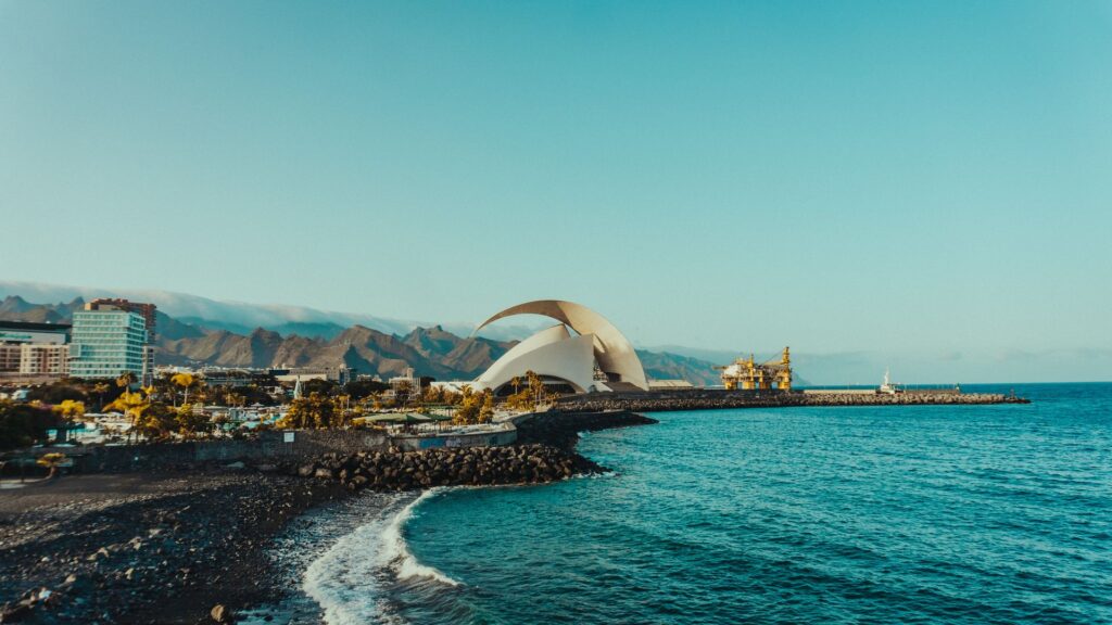The Auditorio de Tenerife in full beautiful view.