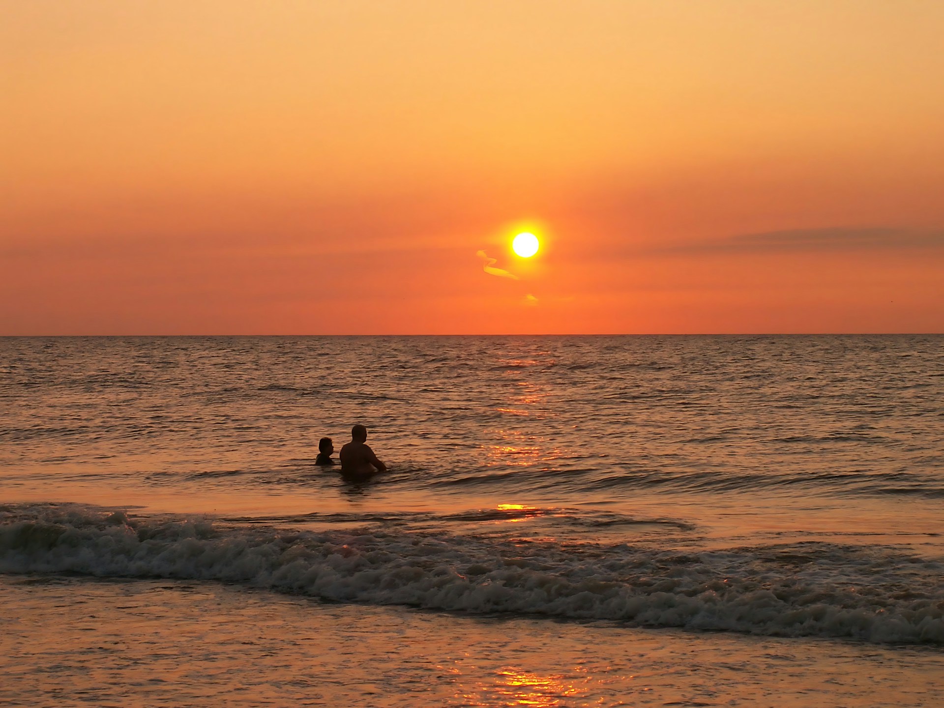 A beautiful sunset occuring at Noordwijk.
