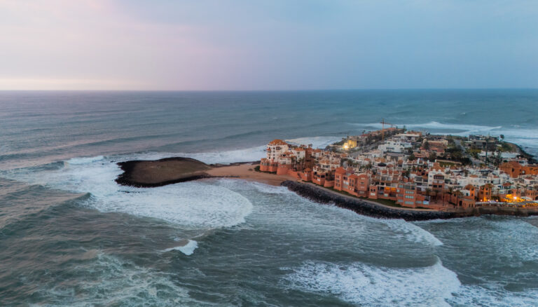 A beautiful shot of Bouznika from a drone.